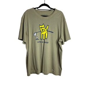 Life‎ Is Good Crusher Tee Rocket Dog Golfing Graphic T-Shirt Mens Size XL